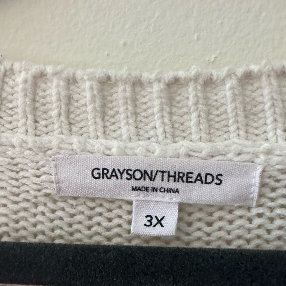 Grayson Threads Cream USA Sweater - Picture 5 of 7